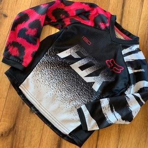 Fox racing jersey style long sleeved tee